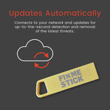 FixMeStick Gold Computer Virus Removal Stick for Windows PCs – Unlimited Use on Up to 3 Laptops or Desktops for 1 Year – Works with Your Antivirus