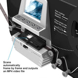 8mm & Super 8 Reels to Digital MovieMaker Film Sanner Converter, Pro Film Digitizer Machine with 2.4 LCD, Convert 5 inch and 8 inch 8mm Super 8 Film reels into 1080P Digital Videos