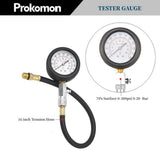 Prokomon Petrol Gasoline Engine Cylinder Compression Tester Kit with M10 M12 M14 M16 M18