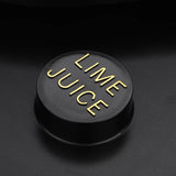 Barra de vidrio Rim, Delaman Bar 3 Tier Sugar Salt Rim Lime Glass para c??ctel Bartender Tool Party Home Black