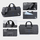 Convertible Garment Bag for travel,Carry on Garment Duffle Bag with Shoe Compartment, Detachable Shoulder Strap – 2 in 1 Suit Bags Suit Travel Bags for Men Women